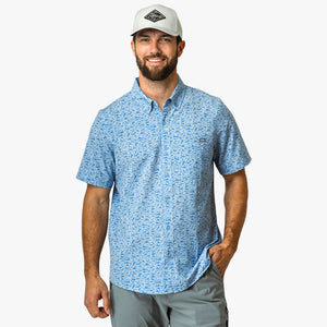AFTCO MFG Men's Sport Shirt Aftco Boatbar SS Button Down Shirt
