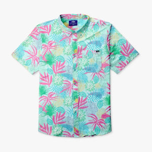 AFTCO MFG Men's Sport Shirt QUIET TIDE / S Aftco Boatbar SS Button Down Shirt M45346QUTD