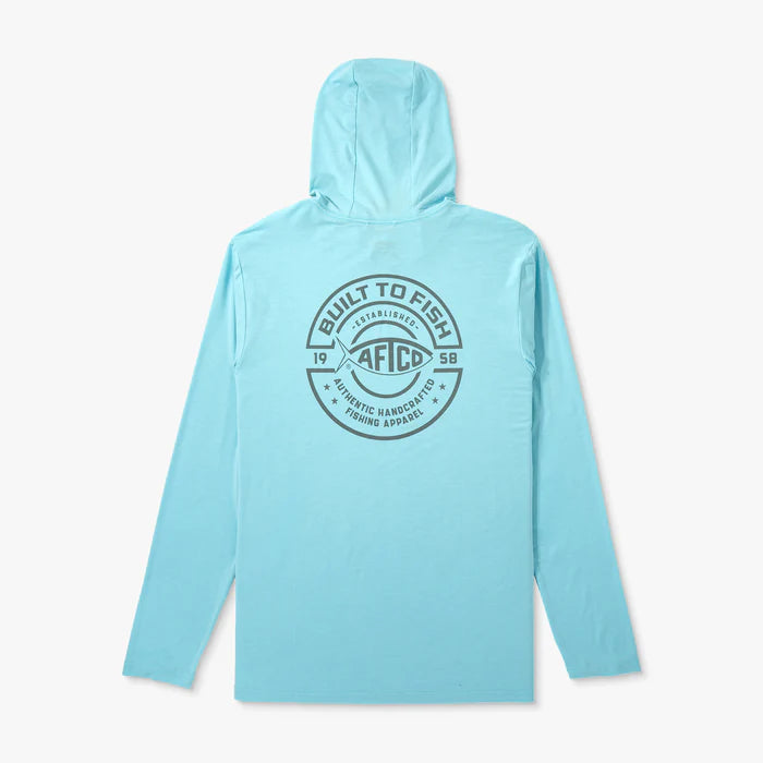 AFTCO MFG Men's Tees Aftco Ocean Bound LS Sun Protection Hoodie