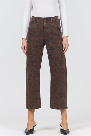 DEAR JOHN DENIM Women's Jeans Dear John Lasso Jean Brown Leopard