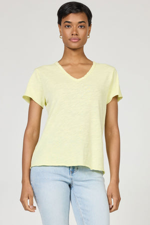 DEAR JOHN DENIM Women's Top YELLOW / XS Dear John Vanya Tee DKN2085D9RVC