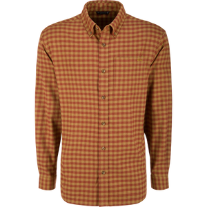 DRAKE CLOTHING CO. Men's Sport Shirt BURNT RED / S Drake Autumn Flannel Shirt DS1070BRC