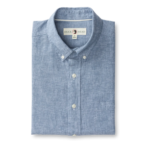 DUCK HEAD Men's Sport Shirt Duck Head Linen Cotton Oxford Sport Shirt || David's Clothing