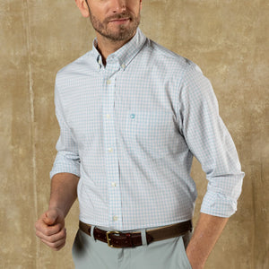 DUCKHEAD Men's Sport Shirt PALE PINK / S Duck Head Performance Poplin Sport Shirt D11517568