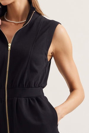 ENTRO INC Women's Dresses Scallop Hem Sleeveless Mini Dress