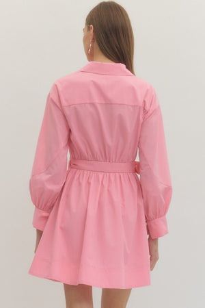 ENTRO INC Women's Dresses Tie Waist Mini Dress