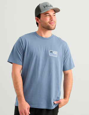 HUK FISHING Men's Tees Huk Born Wave Tee