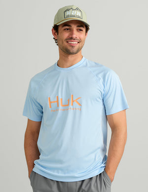 HUK FISHING Men's Tees Huk Pursuit Short Sleeve Performance Crew