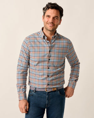 JOHNNIE O Men's Sport Shirt Johnnie-O Performance Flannel Button Down Shirt - Krause