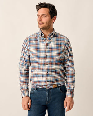 JOHNNIE O Men's Sport Shirt Johnnie-O Performance Flannel Button Down Shirt - Krause