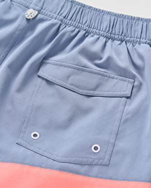 JOHNNIE O Mens Shorts Half Elastic 7" Swim Trunks - Tully