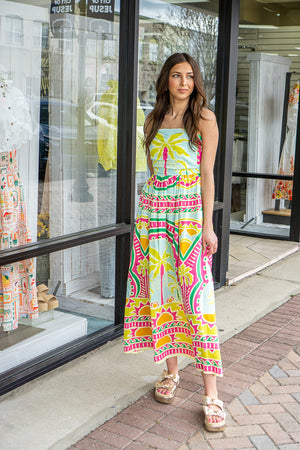 KARLIE CLOTHES Women's Dresses Karlie Palm Beach Bustier Maxi Dress