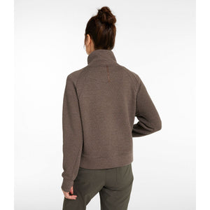 L.L.Bean Women's Sweaters L.L.Bean Women's Ridgeknit Half-Zip Pullover, Oversized