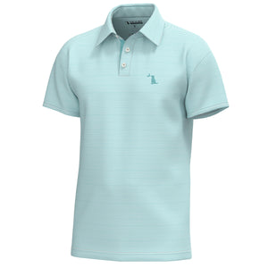 LOCAL BOY OUTFITTERS Boys Top AQUA/WHITE / XS Local Boy Youth Palms Polo L0600003AQW