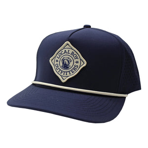 LOCAL BOY OUTFITTERS Men's Hats DARK NAVY / OS Local boy Men's Diamond Lab Perforated Rope Hat || David's Clothing L3000384DNY