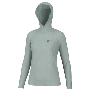 LOCAL GIRL Women's Outerwear EUCALYPTUS / XS Local Girl Heather-Blend Hoodie || David's Clothing L5140000E
