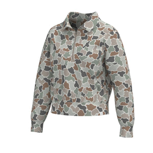 LOCAL GIRL Women's Sweaters FC FLORA / XS Local Girl Velvet Fleece Quarter Zip L5130018