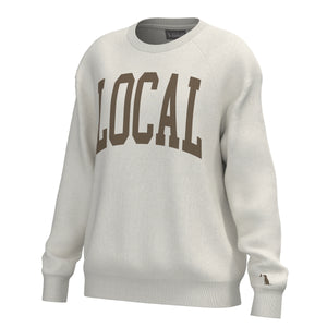 LOCAL GIRL Women's Sweatshirt IVORY / XS Local Girl Crescent Crew L5130024