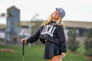 LOCAL GIRL Women's Sweatshirt Local Girl Crescent Crew