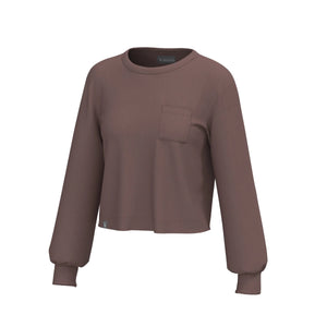 LOCAL GIRL Women's Top ROSE / XS Local Girl Women's Revive Crewneck || David's Clothing L5130010