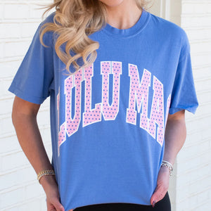 LU LU MAC Women's Tees FLO BLUE / S Lulu Mac Polka Dot Tee LM-PDFB