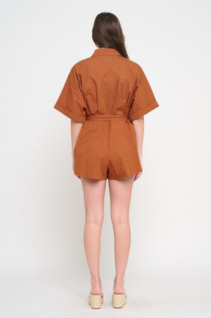 MEET ME IN SANTORINI Women's Romper Terracotta Ridge Romper
