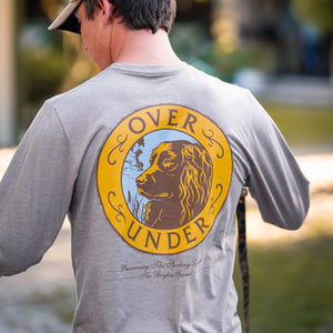 OVER UNDER CLOTHING Men's Tees Over Under L/S Boykin Crest T-Shirt Driftwood