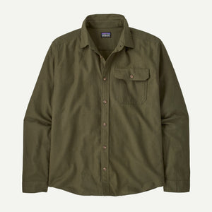 PATAGONIA Men's Sport Shirt BASIN GREEN / S Patagonia Men's Long-Sleeved Lightweight Fjord Flannel Shirt 42410BSNG