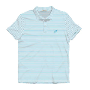 PEACH STATE PRIDE Men's Polo HORIZON BLUE / S Peach State Pride Stripe Performance Polo DRSPHBWH