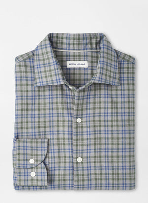 PETER MILLAR Men's Sport Shirt Peter Millar Bar Harbor Performance Flannel Sport Shirt