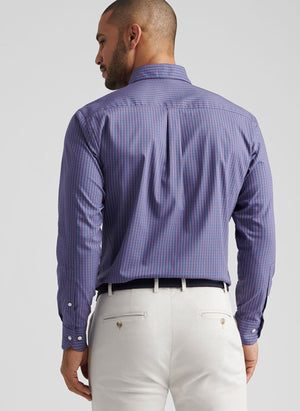 PETER MILLAR Men's Sport Shirt Peter Millar Conway Crown Lite Cotton-Stretch Sport Shirt