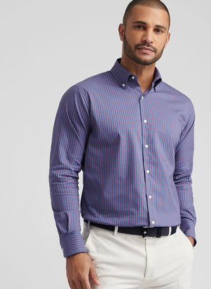 PETER MILLAR Men's Sport Shirt Peter Millar Conway Crown Lite Cotton-Stretch Sport Shirt