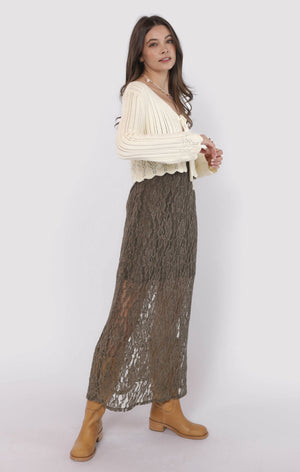 SADIE AND SAGE Women's Cardigans Sadie and Sage Chamomile Front Tie Cardigan