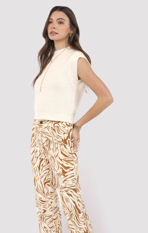 SADIE AND SAGE Women's Sweaters Sadie and Sage Chill Beats Sleeveless Sweater