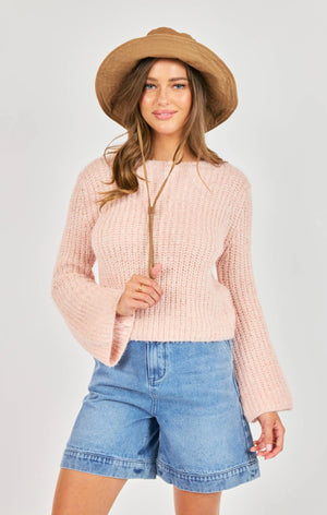 SADIE AND SAGE Women's Sweaters Sadie And Sage Ginis Bell Sleeve Sweater