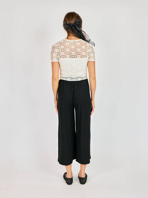 SADIE AND SAGE Women's Top Sadie and Sage Letters Lace Tee