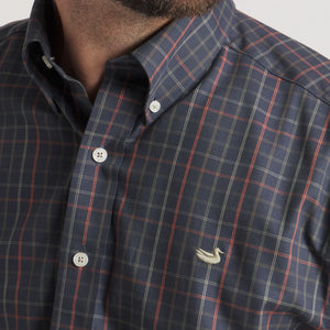SOUTHERN MARSH COLLECTION Men's Sport Shirt Southern Marsh Chateau Windowpane Dress Shirt