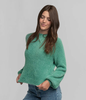 SOUTHERN SHIRT CO. Women's Sweaters Southern Shirt Feather Knit Mockneck Sweater