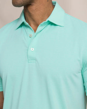 SOUTHERN TIDE Men's Polo Southern Tide Coastal Breeze Heather Performance Polo