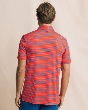 SOUTHERN TIDE Men's Polo Southern Tide Moonlight Bay Stripe Coastal Breeze® Performance Polo