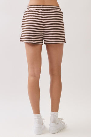 TCEC Women's Shorts Relaxed Fit Stripe Shorts