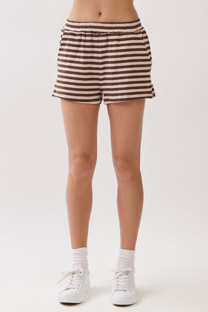 TCEC Women's Shorts Relaxed Fit Stripe Shorts