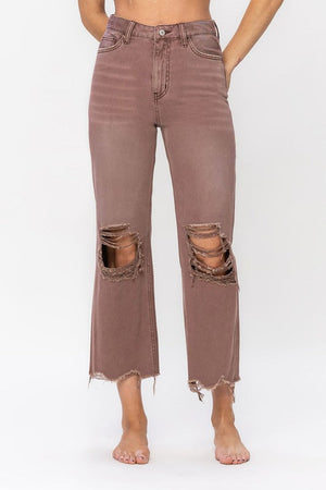 Vervet by Flying Monkey Women's Jeans Vervet 90'S Vintage Crop Flare Jean || David's Clothing