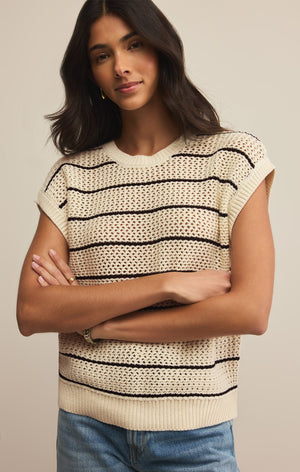 Z SUPPLY Women's Top Z Supply Ines Striped Sweater || David's Clothing