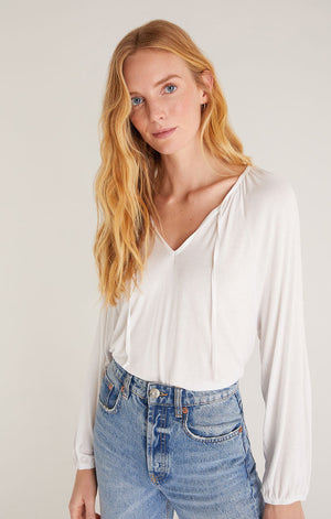 Z SUPPLY Women's Top Z Supply Niki Sleek Jersey Top || David's Clothing