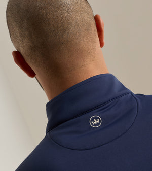 Peter Millar Galway Stretch Loop Terry Quarter-Zip Vest