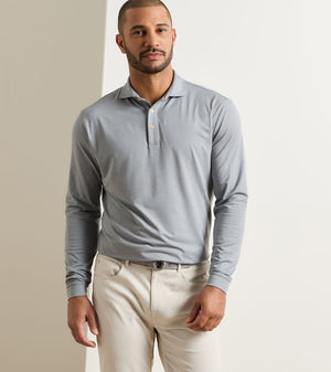 Peter Millar Lyons Performance Jersey Long-Sleeve Polo