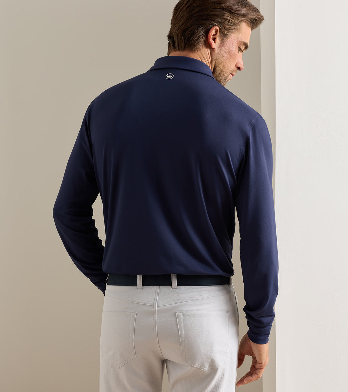 Peter Millar Lyons Performance Jersey Long-Sleeve Polo