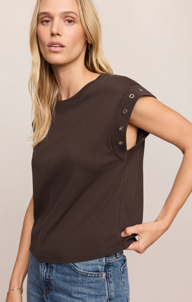 Z Supply Camino Grommet Muscle Tee