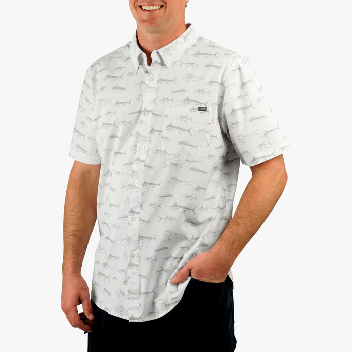 AFTCO MFG Men's Sport Shirt Aftco Boatbar SS Button Down Shirt
